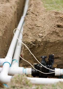 new sprinkler system installation in Garland Texas